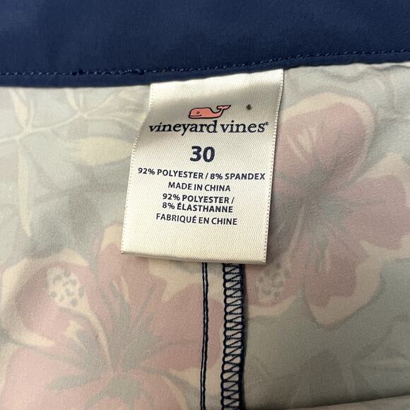 Tommy Bahama swim trunks navy pink floral 30 - Picture 7 of 7